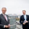 Auf Distanz: CDU-Chef Friedrich Merz und FDP-Chef Christian Lindner