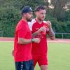 Wörnitzsteins Spielertrainer Dominik Bobinger (rechts) und Co-Trainer Marco Probst.