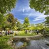 Japanische Gärten sind kleinteilig, schön zu sehen im Botanischen Garten in Augsburg.