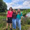 Anne Anermeyer (Hohenaltheim), Rebecca Grün (Königsbrunn) und Clara Müller (Friedberg, von links) freuen sich auf neue Erfahrungen in Chile.