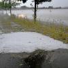 Der Hagel verwandelte den Alb-Donau-Kreis teilweise in eine Schneelandschaft.