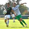 Felix Eberle (schwarzes Trikot) und der FC Horgau unterlagen dem FC Stätzling mit 3:1.