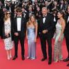 Familienfest auf dem roten Teppich: Kevin Costner und einige seiner Kinder in Cannes.