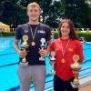 Sie verteidigten ihre Stadtmeistertitel im Schwimmen aus dem Vorjahr: Robin Lienhart und Elena dos Santos. 