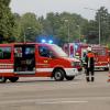 In der Kerschensteiner Straße gab es am Montagabend in Nördlingen ein großes Feuerwehraufgebot.