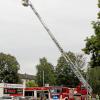 In der Kerschensteiner Straße gab es am Montagabend in Nördlingen ein großes Feuerwehraufgebot.