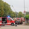 In der Kerschensteiner Straße gab es am Montagabend in Nördlingen ein großes Feuerwehraufgebot.