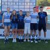 Erfolgreiche Harburger Triathleten in Jena: (von links) Giulia Göttler, Chiara Göttler, Nina Mayer, Joel Westphal, Luis Rühl und Luca Schreitmüller.