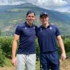 Sportlich wieder vereint: Philipp (links) und Johannes Krauß (rechts) absolvieren derzeit mit dem ERC Ingolstadt das Trainingslager in Südtirol.