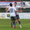 Vor dem Spielabbruch im Heimspiel gegen den VfR Neuburg durfte der BC Rinnenthal um Spielertrainer Manuel Utz mit der Nummer 17 noch doppelt jubeln.