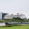 Das Kreuzfahrtschiff „Disney Treasure“ hat erst Anfang August das Baudock der Papenburger Meyer Werft verlassen.