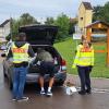 In Marktoffingen fand am Sonntagvormittag eine breit angelegte
Schwerpunktkontrolle der Polizei an der Bundesstraße 25 statt. 