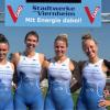 Die Triathletinnen der TG Viktoria Augsburg mit (v. l.) Nina Koller, Nadine Reißner, Verena Dormehl und Svenja Breier beendeten eine erfolgreiche Bundesliga-Saison. 