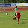 Bissingens Elaine Neupert (in Rot) erzielte den 2:1-Siegtreffer für den TSV Bissingen.