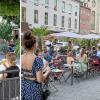 Immer mehr öffentliche Flächen werden in Augsburg außengastronomisch genutzt – in der Innenstadt etwa an Holbeinplatz und Maxstraße.