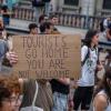 Eine Demonstration gegen Massentourismus in Barcelona. (Archivbild)