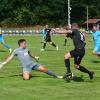 Torhüter Daniel Mrozek vom SV Cosmos Aystetten war bei den wenigen Angriffen der Gäste auf dem Posten.