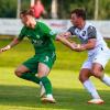 Umkämpftes Derby: Benedikt Bottenschein (rechts) und der FC Ehekirchen mussten sich am Ende dem SV Manching (links Fabian Neumayer) knapp geschlagen geben.