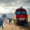 Zwischenstation im Outback-Ort Alice Springs: die ikonische rote Lokomotive des «Ghan».