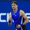 Alexander Zverev bejubelt seinen Viertelfinaleinzug bei den US Open.