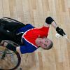 Der 60-jährige Thomas Wandschneider hat Rollstuhl-Badminton Bronze gewonnen. 