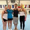 Das Sportakrobatik-Trio des SAV Augsburg-Hochzoll mit Milla Neumayer, Sabrina Wilbold und Gloria Baur holte sich in Bulgarien bei Trainer Ives Vander Donckt den letzten Schliff. 