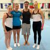 Das Sportakrobatik-Trio des SAV Augsburg-Hochzoll mit Milla Neumayer, Sabrina Wilbold und Gloria Baur holte sich in Bulgarien bei Trainer Ives Vander Donckt den letzten Schliff. 