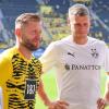 Jakub Blaszczykowski (l) und Lukasz Piszczek vor ihrem Abschiedsspiel