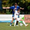 Nikolai Krzyzanowski (vorne) und der VfR Neuburg trennten sich 0:0 vom VfL Ecknach (Tim Sponer).