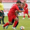 Talha Kulak (in Rot) schoss das Tor des Tages für den TSV Rain II, der dem Team den dritten Saisonsieg bescherte.