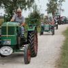 Etliche Oldtimer-Landmaschinen führten die Königsmooser Oldtimerfreunde beim Museumsfest am Haus im Moos vor.