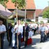 Dem Gottesdienst schloss sich die feierliche Prozession an. 