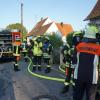 Die Feuerwehren aus Mühlhausen und Gebenhofen übten gemeinsam mit dem Rettungsdienst unter realen Bedingungen.