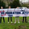 Teilnehmer einer Demonstration der AfD gegen eine geplante Flüchtlingsunterkunft in Düsseldorf im März dieses Jahres.