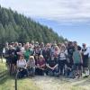 Vor der Heimreise genossen die Pflugdorf-Stadler die Sonne und das Panorama auf dem Grosseck.