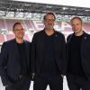 Das neue Präsidium des FCA mit Jürgen Urban, Markus Krapf und Raphael Brandmiller (von links). 