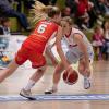 Intensive Verteidigung ist das Markenzeichen des neuen Angels-Teams, hier demonstriert von Laura Schinkel, dem Neuzugang aus Halle (rechts).