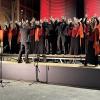 Stimmgewaltig und temperamentvoll präsentierte sich der Gospelchor St. 
Lukas aus München jetzt im Schorner Stadl. 