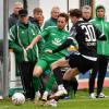 Jonas Schneider (links) beendete mit dem Führungstreffer in Ehekirchen seine 15-monatige Torflaute im Trikot des FC Gundelfingen.