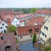 Ein Blick auf die Dächer des Seelbergs und das Klösterls in Landsberg. 