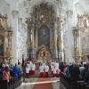 Die Wallfahrtskirche Hl. Kreuz gilt als Kleinod in Neuburg und im Bistum Eichstätt. Am Sonntag feierte die Gemeinde zusammen mit Pilgern das Patrozinium.