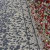 Wo Licht ist, ist Schatten: Brücke mit Liebesschlössern in Salzburg.