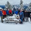 Die fröhliche Gruppe der AH-Bergwanderer auf dem Jakobsstöckl: (von links) Christian Weiß, Thomas Vogel, Organisator Martin Weichselbaumer, Walter Mika, Uwe Loder, Thomas Mayer, Georg Stuber, Gerhard Grimm, Richard Baur, Siegfried Pitschi, Günter Murr und Peter Appel. 