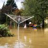 Niederösterreich, hier ein Foto aus dem Ort Kapelln, wurde besonders schwer von den Wassermassen getroffen.