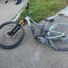 Die Überreste des in Brand geratenen E-Bikes. Das elektrisch unterstützte Mountainbike hatte am Mittwoch in der Reese-Allee Feuer gefangen.