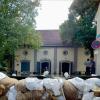 Das historische Stadttheater in Weißenhorn ist durch das Hochwasser im Juni in Mitleidenschaft gezogen worden. 