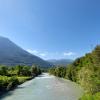 ... mal kreuzt der Radweg den Fluss Oglio.