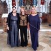 Anna-Maria Thoma, Stephanie Knauer und Brigitte Thoma (von links) beim Marienkonzert in der Wallfahrtskirche Violau.