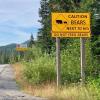 «Bitte nicht füttern»: Dieses Schild im kanadischen Whistler (British Columbia) weist auf Bären hin.