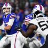 Josh Allen (links) zerlegte die Jacksonville Jaguars mit den Buffalo Bills in ihre Einzelteile.